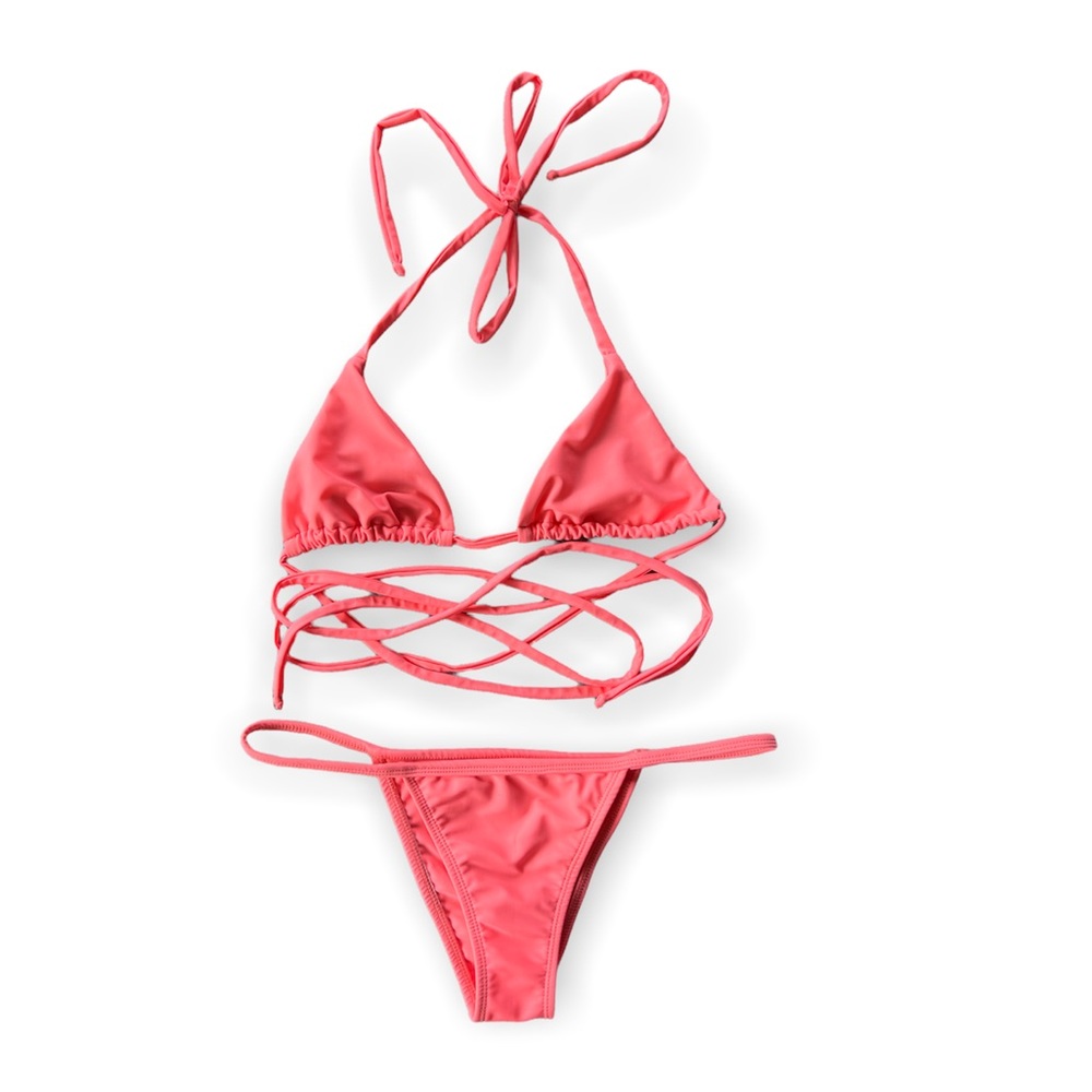 Batari Swimwear Pink Athena Swimsuit - Size S